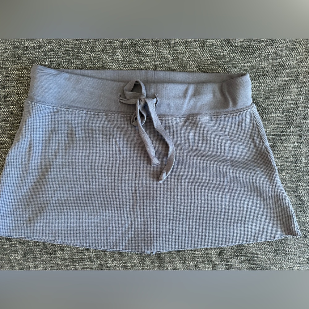 Navy blue waffle skirt